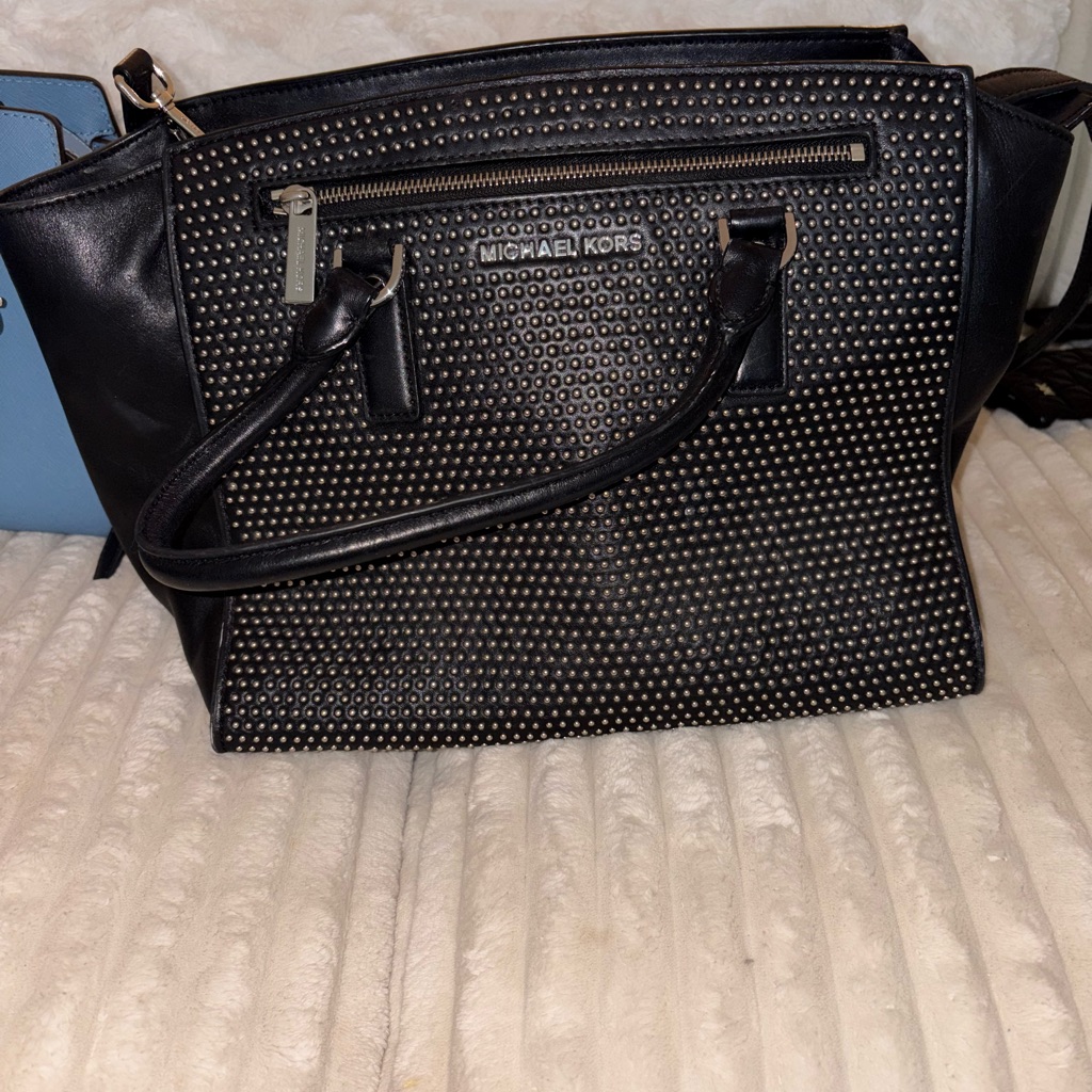 Michael Kors Black Satchel With Sleek Design